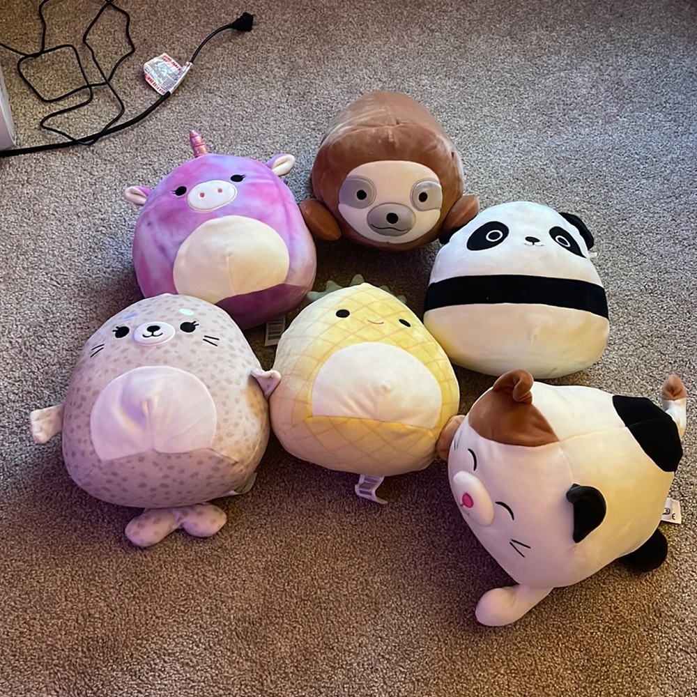 6 pack of Squishmallows.